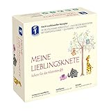 Feuchtmann MEINE LIEBLINGSKNETE + Teigrolle| Knetset 4 x 150g | vegane glutenfreie Knete | Kinderknete ungiftig | Spielknete für kreatives Spielen ab 2 Jahren