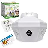 ISOTRONIC® Marderschreck mit Stecker - für 100 qm | Tradition seit 1979 | Mäuseabwehr für Dachboden, Haus, Lager, Garage, Carport | Anschluss an eine Steckdose | mit Ultraschall und LED-Licht (1)