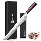 PAUDIN Fleischmesser extrem scharf 30cm als Schinkenmesser Tranchiermesser Lachsmesser Dönermesser Küchenmesser aus hochwertigem Edelstahl mit ergonomischem Holzgriff