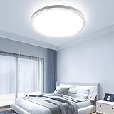 OTREN Deckenlampe LED Rund Deckenleuchte: LED Deckenleuchte Flach - Badezimmer Decke Lampe für Wohnzimmer Schlafzimmer Flur Küche 6500K 23CM Effizienz G