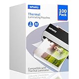 Thermo-Laminierblätter, 22,9 x 29,2 cm, 3 mm Dicke, transparente Laminierfolien, kompatible Thermo-Laminiergeräte, 100 Packungen