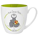 GRUSS & CO Anti-Stress-Tasse Motiv 'Dich' | Tasse mit Spruch, 45 cl, New Bone China | Geschenk lustig | 46267, 1 Stück (1er Pack), Porzellan