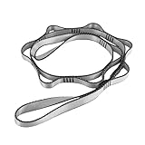 GNHG Yogagurt, benutzt für Yoga Bolster, Yogamatte Tragegurt,Yoga Rolle - für bessere Dehnung - für Anfänger und Fortgeschrittene (grau) 1 Stück