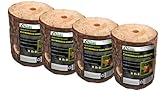 Citronella Schwedenfeuer, Gartenkerze - 4 x Stück Set. Perfekt für gemütliche Abende im Garten. Baumfackel inkl. Anzünddocht. Bis zu 2 STUNDEN Brenndauer