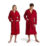 Möve Unisex Superwuschel Kapuzenbademantel, Ruby, XL EU
