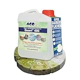AGO Quart 400 Grünbelagentferner 2 Liter - chlor- und säurefrei / 400 qm Algen und Grünbelag Entferner/Steinreiniger/Terrassenreiniger/Grünspan Entferner/Naturstein Reiniger