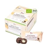 BIO bliss-balls cashew kakao | Ballaststoff-Energiebällchen aus Datteln, Rosinen, Kakaopulver, Chiasamen, Haferflocken | 6x2 Stück | Vegan, Weizenfrei, Ohne Zusatzstoffe & 100% Natürlich