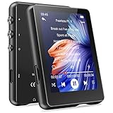 32GB MP3 Player Bluetooth 5.3 MECHEN 2,4'' Touchscreen Tragbarer MP3-Player zum Laufen mit Line-in-Aufnahme, FM-Radio, Lautsprecher, Unterstützt bis zu 128GB (Schwarz)