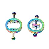 Einstellbare Nippelklemmen Edelstahl Brustwarzenklemmen mit Kette Nipple Clamps Fetisch SM Spielzeug Erotik Brust Stimulation Sexspielzeug für Frauen Männer Paare