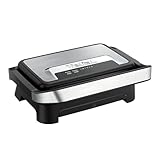 Tefal Inicio Compact 2-in-1 Kontakt- und Paninigrill, 1000 W, kompaktes Design, Edelstahlgehäuse, Saftauffangschale, antihaftbeschichtete Grillplatten, Edelstahl/Schwarz, GC270D10