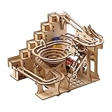 TTETTZ DIY Murmelbahn Modell Elektrisches 3D Holzpuzzle für Ornament Home Decor