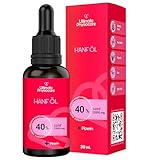 ULTIMATE PHYSIOCARE Hanföl 40% | 30 ml | 12.000 mg | Hand Hold | Mit MCT-Kokosöl | Bio | Aromaöl | Für tägliche Anwendung | Hergestellt in Europa
