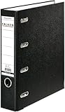 Original Falken PP Kunststoff-Doppelordner. Made in Germany. 7 cm breit für 2x DIN A5 quer Ablage mit Wechselfenster Kontoauszug-Ordner Ringordner (Kunststoffordner, schwarz, 20er Pack)
