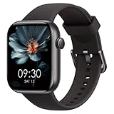 Smartwatch Damen Herren, 1,85' HD Touch Fitnessuhr mit Telefonfunktion, 140+Sportmodi Smart Watch Fitness Tracker mit Pulsmesser Schlafmonitor Schrittzähler, IP68 Wasserdicht Sportuhr für iOS Android