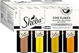 SHEBA Katzenfutter nass - 72x85g Portionsbeutel - Geflügel Variation in Gelee - Nassfutter für Katzen - 1 Großpackung