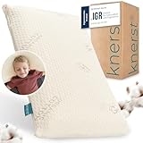 KNERST® Kinderkopfkissen - Ergonomisches Kissen Kinderzimmer mit Memory-Schaum - Kissen 40x60x6 cm ideal als Kinderkissen