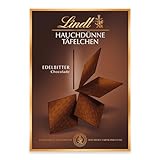 Lindt Schokolade Hauchdünne Täfelchen Edelbitter | 125 g | Hauchdünne Täfelchen aus feinster Edelbitterschokolade |Einzigartig dünn und traumhaft zartschmelzend | Schokoladengeschenk (1er Pack)