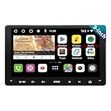 ATOTO S8MS 9' QLED 1280 * 720 Android Doppel Din Armaturenbrett-Einbau-Autoradio, Drahtloses Android Auto & Wireless CarPlay, GPS-Verfolgung, 4G+32G, Integriertes 4G LTE, 2 Bluetooth,S8G2094MS