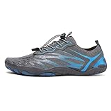 Barfußschuhe Herren Barfussschuhe Damen Barfuss Schuhe Zehenschuhe Outdoor Fitnessschuhe rutschfest Traillaufschuhe Barefoot Shoes mit Zero-Drop Solhe,Gr.35-48 EU