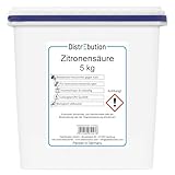 Zitronensäure Pulver für technische Anwendungen 5kg Entkalker, Reiniger, reine Citronensäure