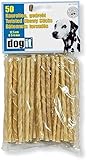 Dogit Hundesnack, Kaurollen für Hunde, gedreht, aus Rinderhaut, 12.5cm, 50er Pack