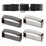 IKOPFLN 4 Stück Gürtelschnalle, gürtelschlaufe, gürtelschnalle herren, gürtelhalter, gürtelschnallen für herren, gürtelschlaufengürtelschnallen zum wechseln, 3.5cm
