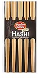 Bamboo Garden Hashi - Ess-Stäbchen,10 Stück (Verpackungsdesign kann abweichen), Holzfarben