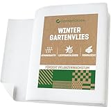 GardenGloss Gartenvlies Wintervlies Für Pflanzen Frostschutz-Vlies Pflanzen Winter, Winterschutzvlies Pflanzenvlies, Pflanzenschutzvlies Flies (1.5m x 10m)