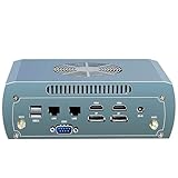 HAICOTECH Mini PC, Ryen 7 8845HS(8C/16T, up to 5.1 GHz), 16GB DDR5 RAM 512GB SSD Mini Computer, Dual 2.5G LAN Firewall PC Gaming Computer 4x8K WiFi6 for Gaming/Office/Home