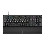 Corsair K70 CORE RGB Mechanische Gaming-Tastatur Mit Handballenauflage – Geschmierte MLX Red Linear-Schalter, SOCD, Schalldämpfung, Mediensteuerungsrad, iCUE–Kompatibel, QWERTZ DE – Schwarz