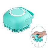 FUYIHGL Shampoo Bürste Bubble Brush für Baden Hundeseife mit Seifenspender Dusche Bürste Silikon mit Loop Handle für Haustiere Hunde Katzen Doggie