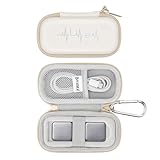 Yinke Hülle für AliveCor Kardia Mobile Heart Monitor EKG/Wireless 6 Lead EKG, Travel Case Schutzhülle Aufbewahrungstasche (Weiß)