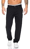 Rock Creek Herren Designer Chino Stoff Hose Chinohose Regular Fit Herrenhose W29-W40 RC-2083 [RC-2083 - Schwarz - W34 L34]