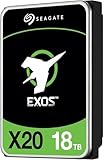 Seagate Exos X20 Enterprise 18TB HDD, interne Festplatte, Hyperscale 12GB/s SAS, 7.200 U/min, Modellnr.: ST18000NM003D
