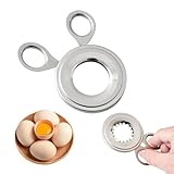 Zegnuem Edelstahl Eierköpfer für Rohe Eier, 1 Stück Ermöglicht Sauberes und Einfaches Öffnen ohne Eierbruch, Zeitsparend