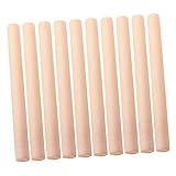 VALICLUD 10 Stück Teiliges Holz Nudelholz Glatt und Leicht Teigroller für Backen und Dumplings Praktisches Küchenwerkzeug für Gleichmäßiges Ausrollen und Einfache Reinigung