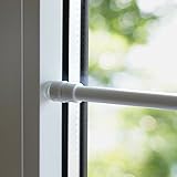 Klemmfix Klemmstange Flex 60-90 cm ausdrehbar für Tür Fenster Gardinenstange ohne Bohren - weiß