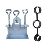 HNsdsvcd Schirmständer, Sonnenschirmständer, Sonnenschirm-Klemmen mit Hülsen für Balkongeländer, ideal für Zuhause, Outdoor-Aktivitäten, einfache Verwendung