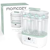 Momcozy Elektrischer Babyflaschen-Sterilisator für Babyflaschen, Dampfflaschen-Sterilisator und -Trockner, multifunktionaler Sterilisator für Babysachen und Zubehör für Milchpumpen