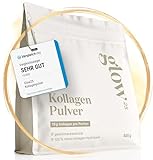 Glow25® Collagen Pulver [450g] - Unser Original - Premium Kollagen - Peptide Typ 1 und 3 - Gute Löslichkeit - Neutral