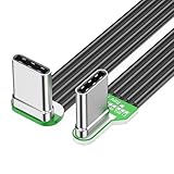 Saiyana Flaches Silikon USB C Kabel Mit Abgewinkelten Steckern Enge Ladungskabel Verschiedener Geräte