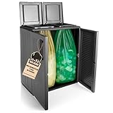 BigDean Mülltrennsystem Schrank Recycling System auch für Gelben Sack Made in Italy