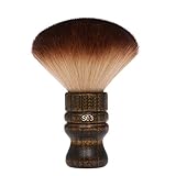 Layhou Halsbürste Nackenpinsel Friseurbürste aus fortschrittlichem Holz Salon Haarschneide Pinsel Halsbürste Zubehör für Friseurladen oder Salon