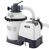 Intex 26642 – Sandfilterpumpe Krystal Clear mit RCD, Wasserdurchfluss 3500 l/h, Systemdurchfluss 2000 l/h, Kunststoff, Weiß
