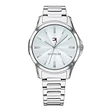 Tommy Hilfiger Analog Quarzuhr für Damen mit Silbernes Edelstahlarmband - 1781949