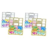 Milisten 2 Sätze Edelstein Tauchspielzeug für Bunte Poolspielzeuge mit Schatztruhe und Glitzernden Diamanten für Piratenpartys und Wasserspaß im Pool