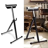 Jiubiaz Rollenbock, Verstellbarer Rollenständer 68-108 cm höhenverstellbar, 90 kg Tragkraft Rollbock mit rutschfesten Füßen