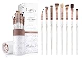Luvia Cosmetics Augenpinsel-Set, All Eye Want Brush Set, Lidschatten Schminkpinsel-Set, Perfektes Verblenden & Auftragen, 8 Vegane Kosmetikpinsel