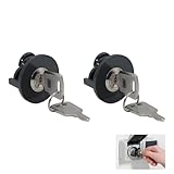 HAFRILY Steckdosenschloss mit Schlüssel Zinklegierung Steckdosen Schloss Abschließbare Steckdose Schloss Schützt vor Versehentlichem Kontakt mit Kindern, Schützt vor Stromdiebstahl(2 Stück)