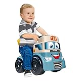 FEBER - Motofeber Casual Blocks, Schiebe-Laufrad und Lauflernhilfe, 3-in-1-Spielzeug Enthält EIN Steckpuzzle-Panel und 10 geometrische Bausteine, Stauraum für die Bausteine, Famosa (FED32000)